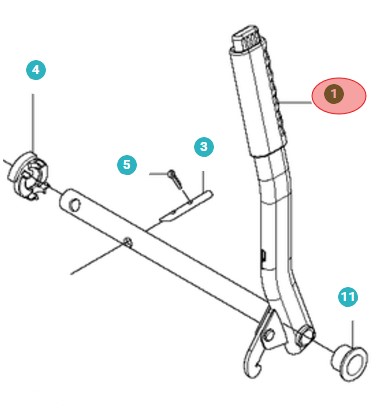 Løftehåndtag 5010653-01 i gruppen  hos GPLSHOP (5010653-01)
