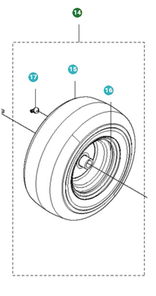 Hjul 5010823-01 i gruppen  hos GPLSHOP (5010823-01)