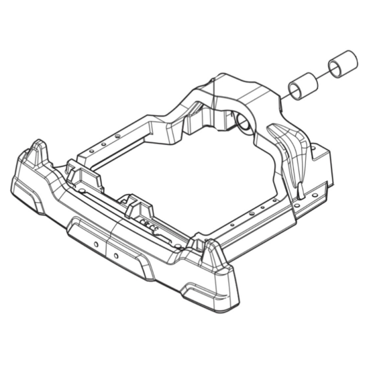 Ramme, bag i gruppen Reservedele / Reservedele Rider / Reservedele Husqvarna Rider 420 TSX AWD hos GPLSHOP (5017508-01)