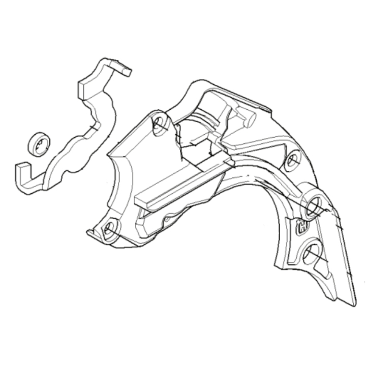 Dæk Kpl 5023061-01 i gruppen Reservedele / Reservedele Motorsave / Reservedele Husqvarna 445E/Triobrake hos GPLSHOP (5023061-01)