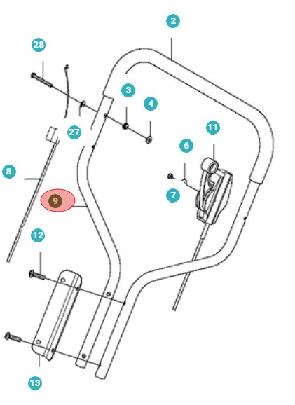 Håndtag Kpl 5029064-04 i gruppen  hos GPLSHOP (5029064-04)