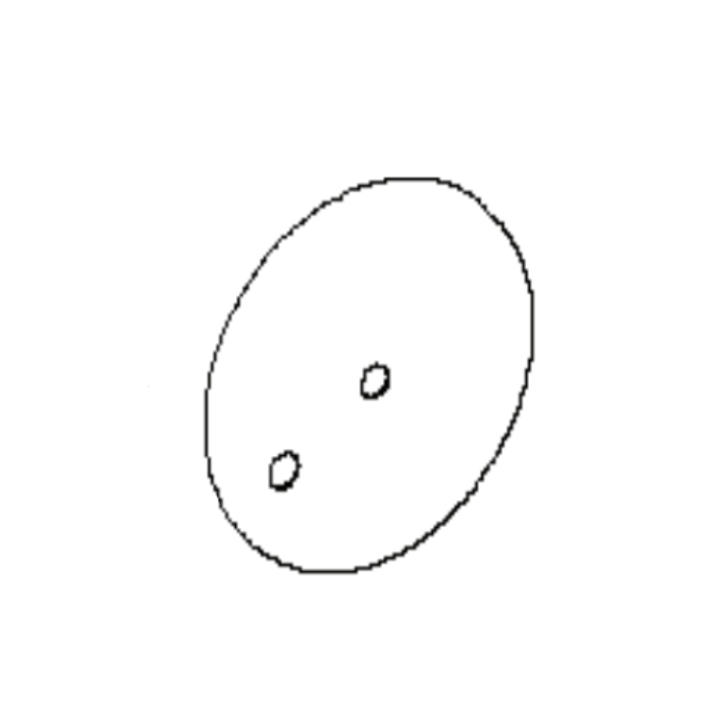 Hjulplade Brilliant højre, 2 Huller i gruppen  hos GPLSHOP (5033172-01)