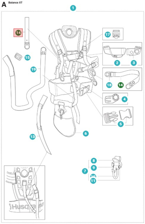 Tape 503996107 5039961-07 i gruppen Reservedele / Reservedele Buskryddere / Reservedele Husqvarna 555RXT hos GPLSHOP (5039961-07)