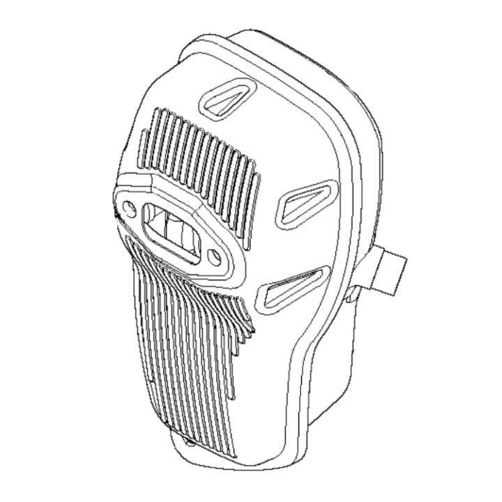 Lyddæmper 504037901 5040379-01 i gruppen Reservedele / Reservedele Buskryddere / Reservedele Husqvarna 555RXT hos GPLSHOP (5040379-01)