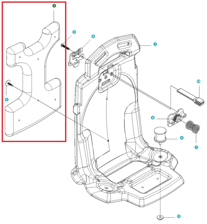 Pad i gruppen Reservedele / Reservedele Løvblæsere / Reservedele Husqvarna 530BT hos GPLSHOP (5041482-01)