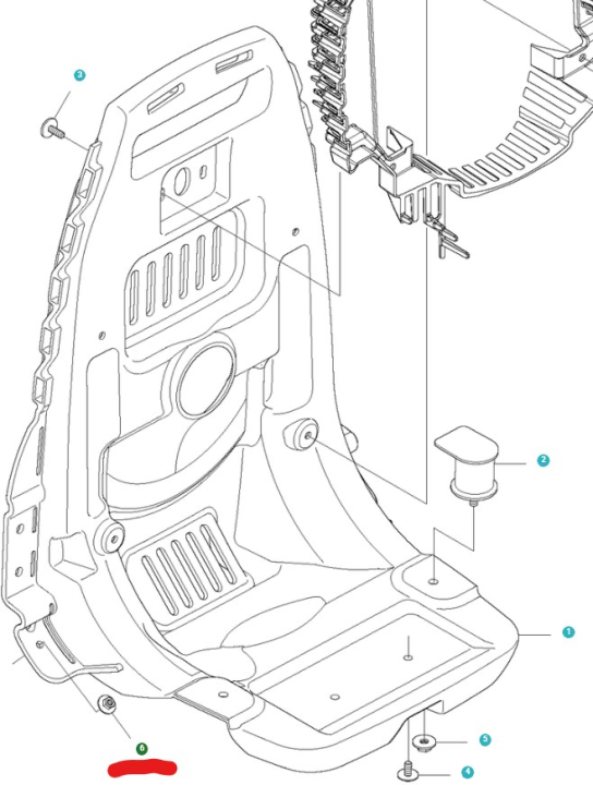 Møtrik i gruppen Reservedele / Reservedele Løvblæsere / Reservedele Husqvarna 580BTS hos GPLSHOP (5051826-01)