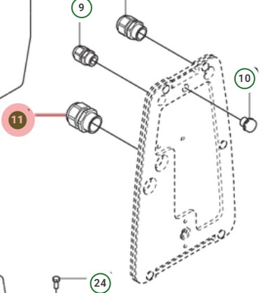 Kabeljord M25X15 5055269-03 i gruppen hos GPLSHOP (5055269-03)