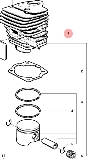 Cylinder Kpl 5062437-15 i gruppen  hos GPLSHOP (5062437-15)