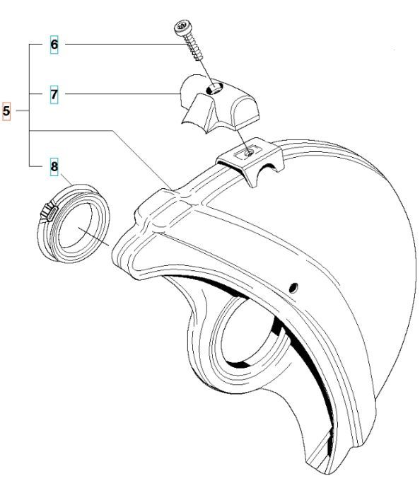 Sprængbeskyttelse Kpl Chrome 12 i gruppen  hos GPLSHOP (5063405-01)
