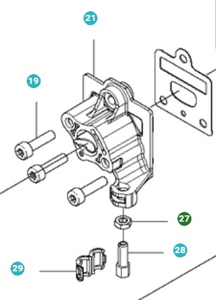Møtrik i gruppen Reservedele / Reservedele Løvblæsere / Reservedele Husqvarna 580BTS hos GPLSHOP (5104874-01)