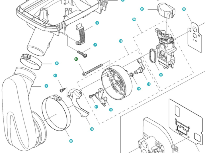 Bolt 5153907-01 i gruppen Reservedele / Reservedele Løvblæsere / Reservedele Husqvarna 580BTS hos GPLSHOP (5153907-01)
