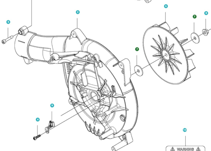Skive i gruppen Reservedele / Reservedele Løvblæsere / Reservedele Husqvarna 525BX hos GPLSHOP (5157047-01)