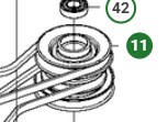 Remskive Husqvarna Rider 111B, 112C, Jonsered FR2312 i gruppen Reservedele / Reservedele Jonsered Frontridere / Reservedele Jonsered FR 2312 MA hos GPLSHOP (5254039-01)
