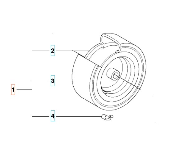Hjul R111B, R111B5, R112C, R112C5, R112iC i gruppen Reservedele / Reservedele Rider / Reservedele Husqvarna Rider 112C5 hos GPLSHOP (5255847-01)