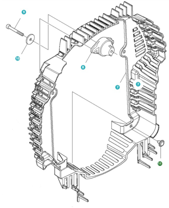 Klemme i gruppen Reservedele / Reservedele Løvblæsere / Reservedele Husqvarna 580BTS hos GPLSHOP (5262439-01)