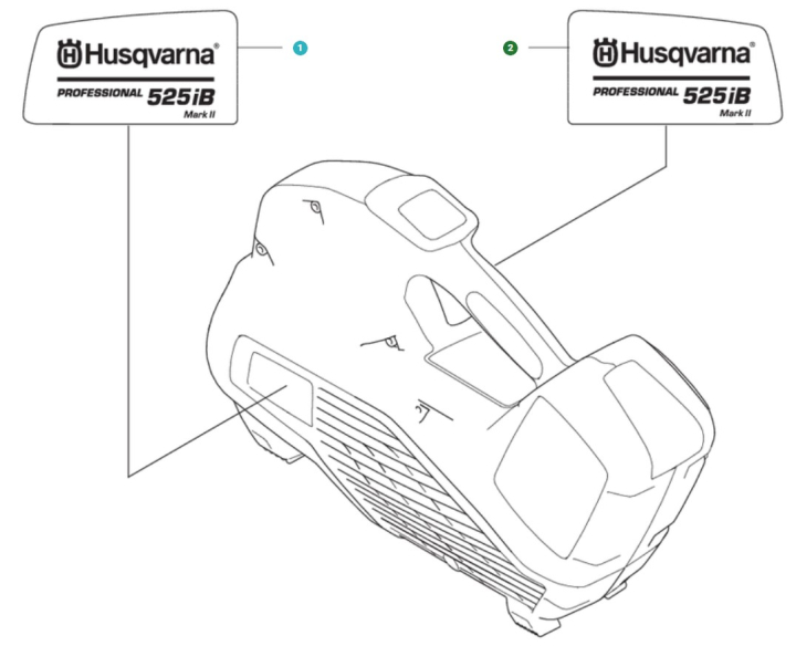 Dekal Produkt Decal Right 525I i gruppen Reservedele / Reservedele Løvblæsere / Reservedele Husqvarna 525iB Mark II hos GPLSHOP (5296339-02)