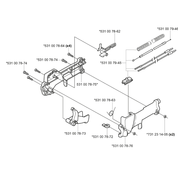 Gashåndtag Kpl 5310079-29 i gruppen  hos GPLSHOP (5310079-29)