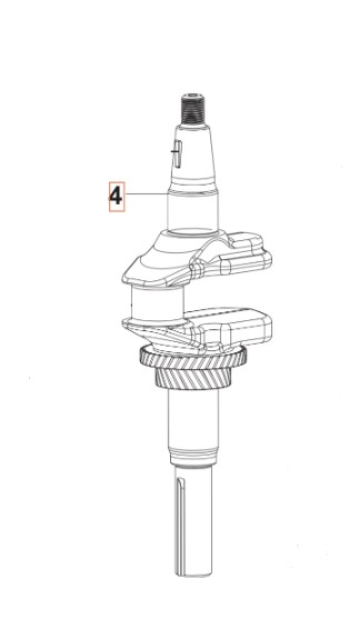 Crankshaft HS546AE i gruppen  hos GPLSHOP (5311477-45)