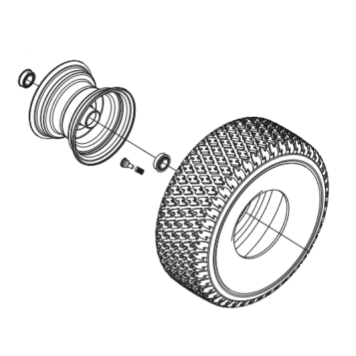 Hjulkit TS 112, TS 114, TC 215T, TC 220T, TS 112, TS 114, TS 215T, TS 217T i gruppen  hos GPLSHOP (5311479-41)