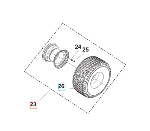 Baghjulskit TS 112, TS 114, TC 215T, TC 220T, TS 112, TS 114, TS 215T, TS 217T i gruppen Reservedele / Reservedele Havetraktorer / Reservedele Husqvarna TS 114 hos GPLSHOP (5311479-42)
