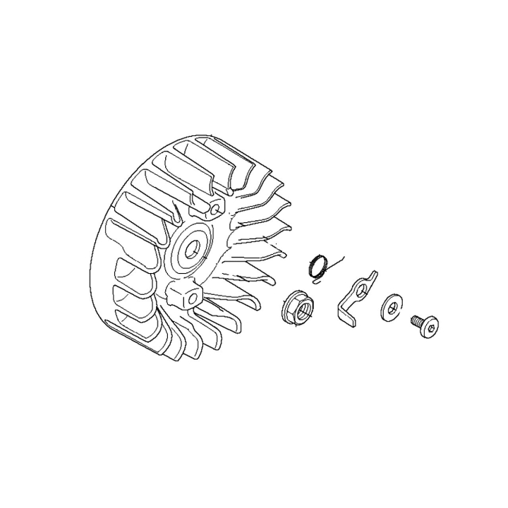 Svinghjul Husqvarna 355Rx, 355Fx, 555RXT, 555FXT, FC2255 i gruppen Reservedele / Reservedele Buskryddere / Reservedele Husqvarna 555RXT hos GPLSHOP (5372405-02)