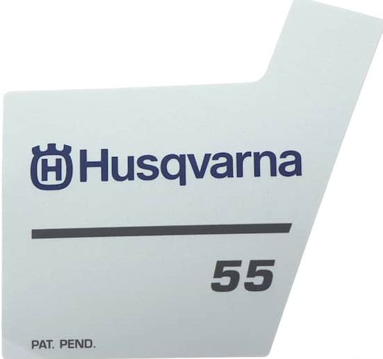 Klistermærke 537359801 5373598-01 i gruppen Reservdele / Reservedele Motorsave / Reservdele Husqvarna 55 hos GPLSHOP (5373598-01)