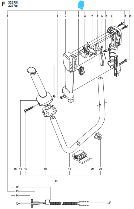 Håndtagssystem Kpl 5374245-11 i gruppen  hos GPLSHOP (5374245-11)
