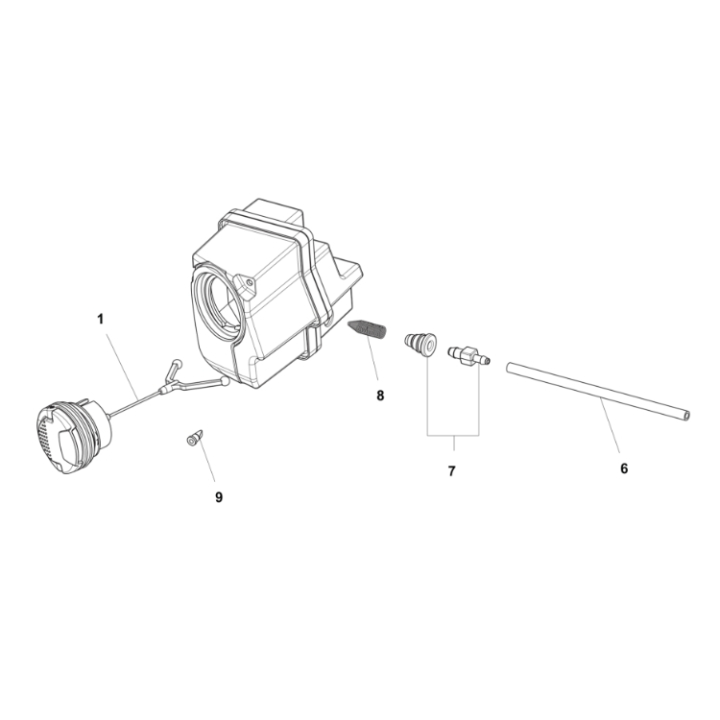 Tankenhed 240I Reservedele i gruppen Reservedele / Reservedele Motorsave / Reservedele Husqvarna 240i hos GPLSHOP (5386310-01)
