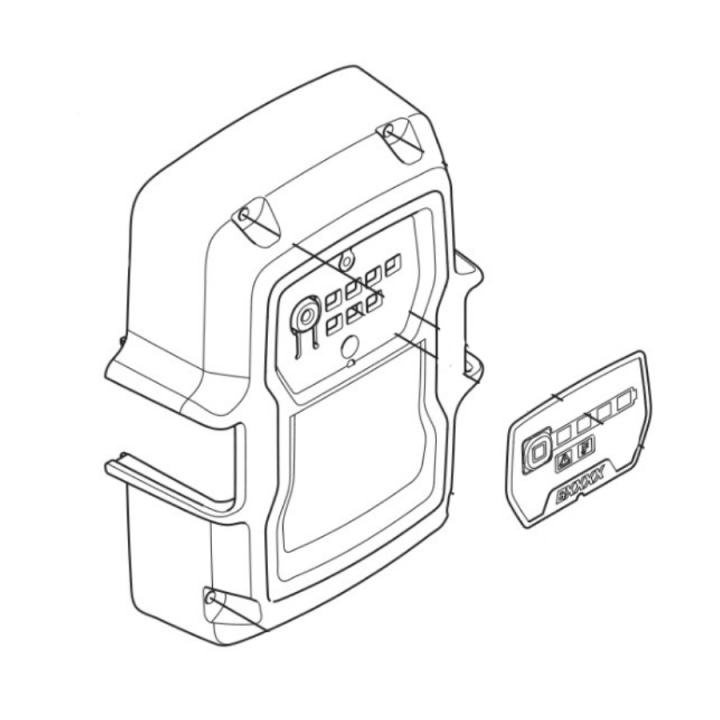 Dæksel Enhet Reservedel Bli Mkii i gruppen Reservedele / Reservedele BLi Batterier & Opladere / Reservedele Husqvarna B220X hos GPLSHOP (5386545-01)