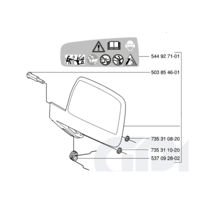 Kastebeskyttelse Kpl 5440136-03 i gruppen hos GPLSHOP (5440136-03)