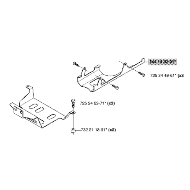 Sæt Hasplåt i gruppen Reservedele / Reservedele Rider / Reservedele Husqvarna Rider 13 AWD hos GPLSHOP (5440693-03)