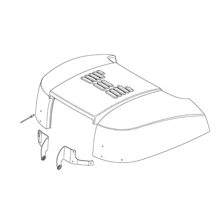 Motordække Kpl 5440744-03 i gruppen Reservedele / Reservedele Gräsklippare / Reservedele Jonsered Åkgräsklippare / Reservedele Jonsered FR 2218FA2 hos GPLSHOP (5440744-03)