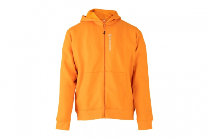 Husqvarna Zip Hoodie Orange, L i gruppen Husqvarna Skov og have produkter / Husqvarna Tøj/Udstyr / Arbejdstøj / Tilbehør hos GPLSHOP (5471585-54)