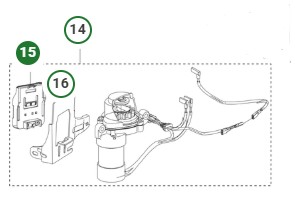Batteriholder Husqvarna HS166AE i gruppen  hos GPLSHOP (5472820-01)