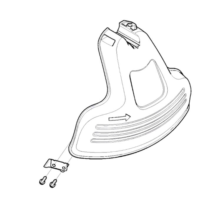 Trimbeskyttelse Kpl 5745572-01 i gruppen Reservedele / Reservedele McCulloch Buskryddere / Reservedele McCulloch T22 LS hos GPLSHOP (5745572-01)