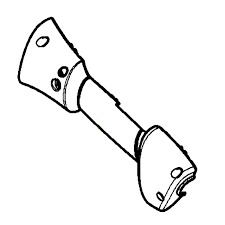 Håndtak Halvt Højre Orange 5747021-01 i gruppen  hos GPLSHOP (5747021-01)