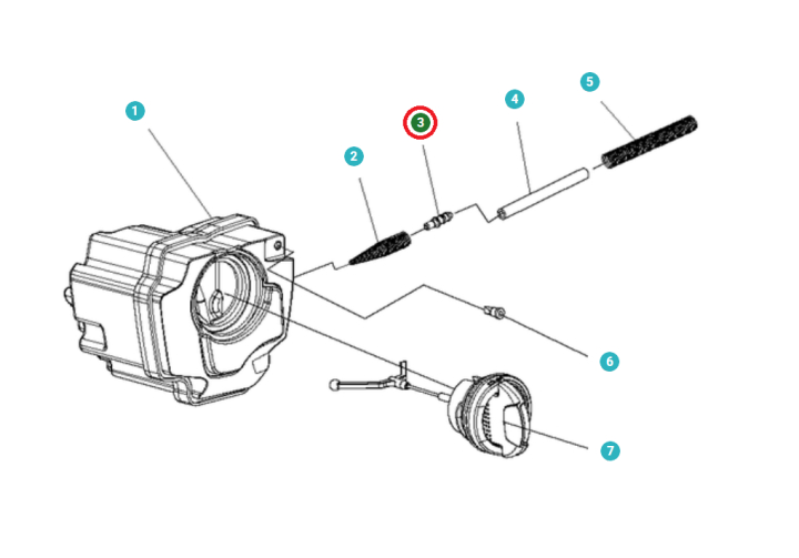 Rør 5748009-01 i gruppen Reservedele / Reservedele Motorsave / Reservedele Husqvarna 120i hos GPLSHOP (5748009-01)