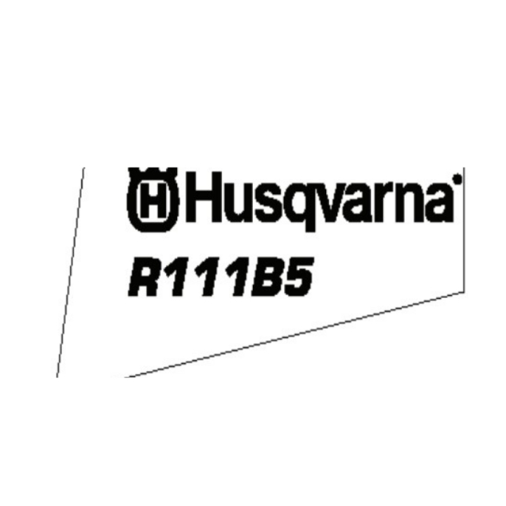 Decal Husqvarna R111B5 i gruppen Reservedele / Reservedele Rider / Reservedele Husqvarna Rider 111B5 hos GPLSHOP (5752531-02)