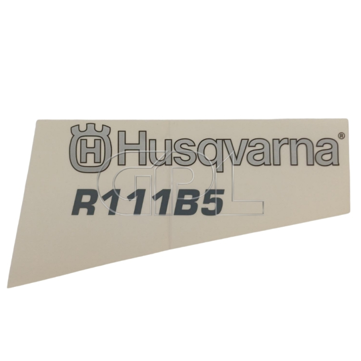Decal Husqvarna R111B5 i gruppen Reservedele / Reservedele Rider / Reservedele Husqvarna Rider 111B5 hos GPLSHOP (5752531-02)