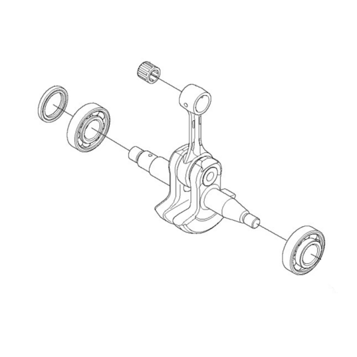 Krutmaksel Kpl 5755452-16 i gruppen Reservedele / Reservedele Motorsave / ➤500-serien / Reservedele Husqvarna 556 hos GPLSHOP (5755452-16)