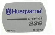 Dekal 5757303-01 i gruppen Reservdele / Reservedele Motorsave / Reservedele Husqvarna 235/E hos GPLSHOP (5757303-01)