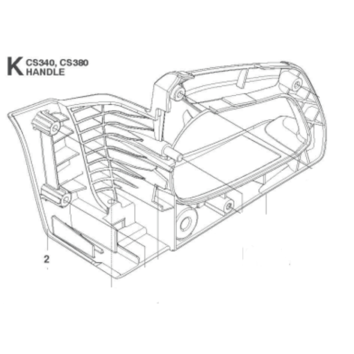 Bagste Håndtag 5760255-01 i gruppen hos GPLSHOP (5760255-01)
