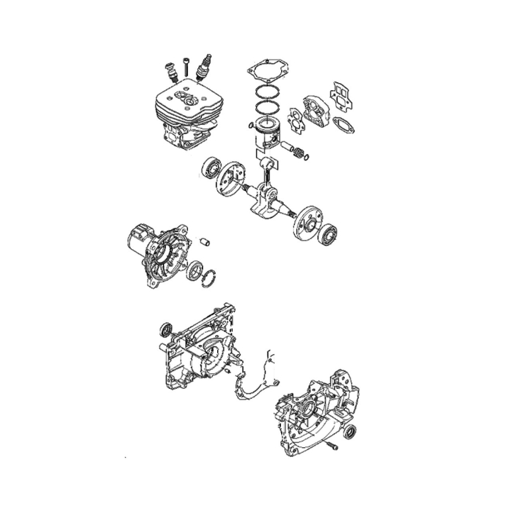 Short Block Assy 576798803 5767988-03 i gruppen Reservedele / Reservedele Buskryddere / Reservedele Husqvarna 555RXT hos GPLSHOP (5767988-03)