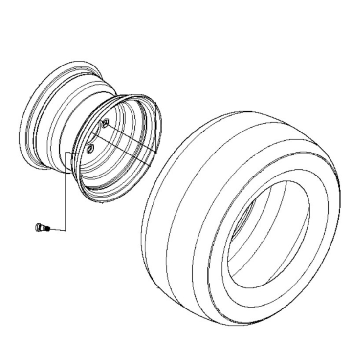 Hjul Kpl 5769591-01 i gruppen  hos GPLSHOP (5769591-01)