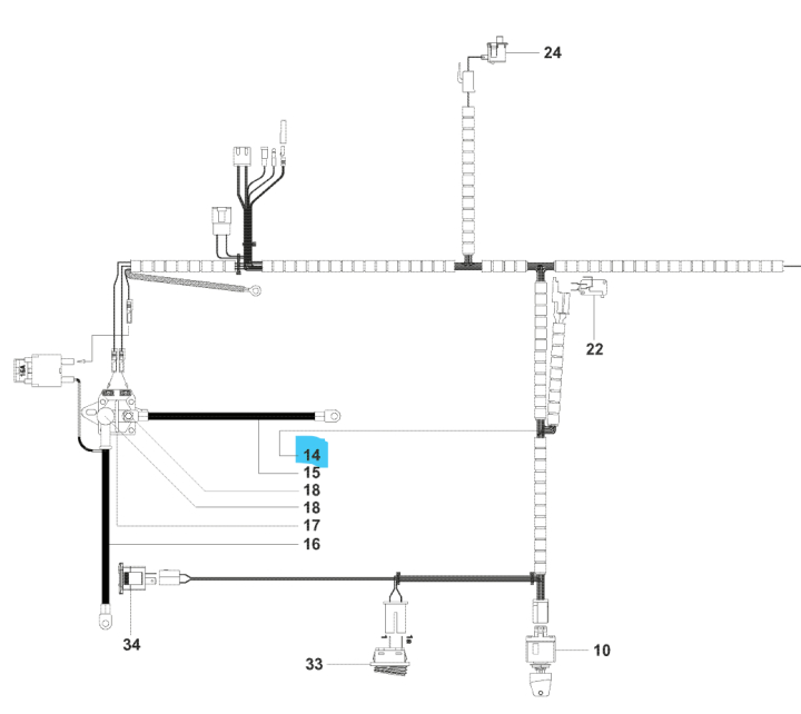 Kabelledning 5769671-01 i gruppen hos GPLSHOP (5769671-01)