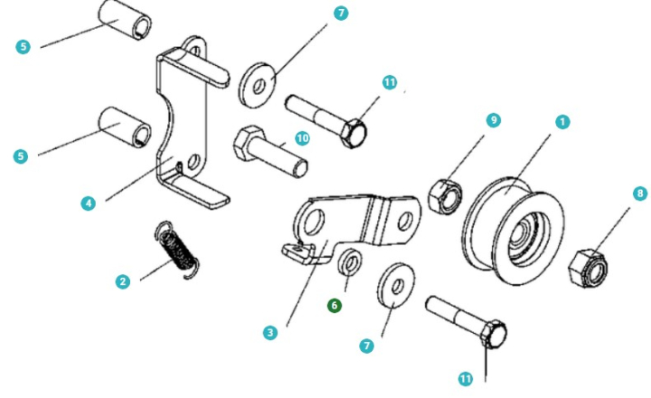 Afstandsskive 5775204-01 i gruppen Reservedele / Reservedele til Husqvarna Jordfræsere / Reservedele Husqvarna TR348 hos GPLSHOP (5775204-01)
