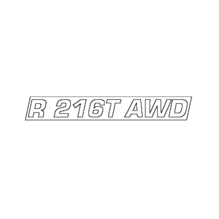 Mærkat Motorhjelm R216T Awd i gruppen  hos GPLSHOP (5783645-18)