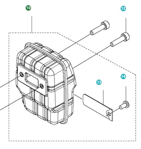 Lyddæmper Kpl i gruppen Reservedele / Reservedele Hækkeklippere / Reservedele Husqvarna 325HE4 hos GPLSHOP (5805236-02)