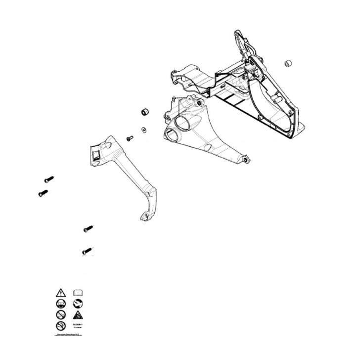 Bagerste Håndtag Assy 5826311-01 i gruppen Reservedele / Reservedele Motorsave / ➤100-serien / Reservedele Husqvarna 120/E hos GPLSHOP (5826311-01)