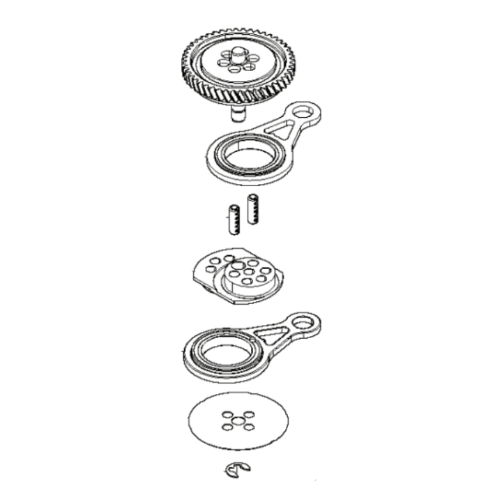 Gear Helical Kit 536Lihd60X/ 5 i gruppen Reservedele / Reservedele Hækkeklippere / Reservedele Husqvarna 520iHD70 hos GPLSHOP (5828370-01)